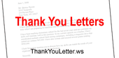Thank You Letter Examples